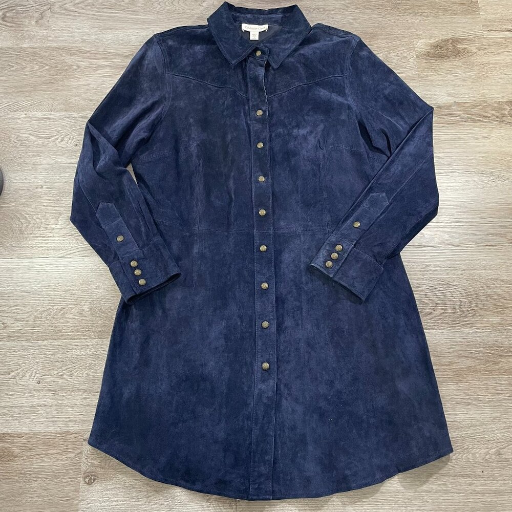 Blue Suede Dress